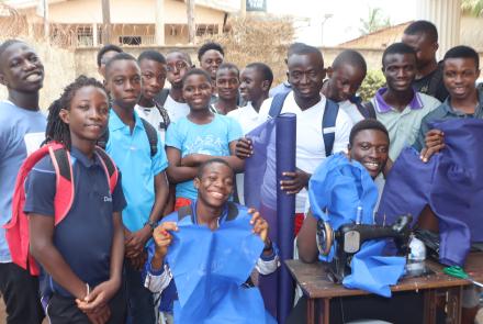 Mentees with Items Made During Mentoring Session