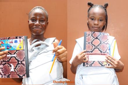 L-R Sia & Marina the top performing students