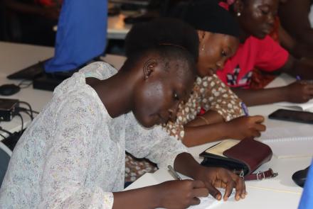 Elizabeth in mentoring session