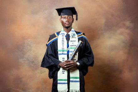 Franklyn at graduation