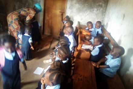 Nursery School Students in New Kamawornie Classroom