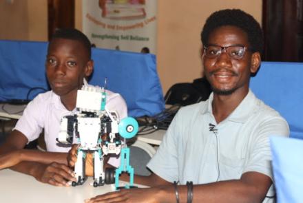 Frederick & David with "Blast"