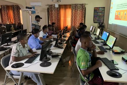 Students in Computer Training