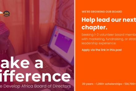 Advert for volunteer board members
