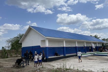 Newly commissioned junior secondary school in Magbaikoli village